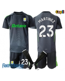 Aston Villa Emiliano Martinez #23 Portarii Echipament de Fotbal Replică 2025-26 Copii Acasa (+ Șorturi)